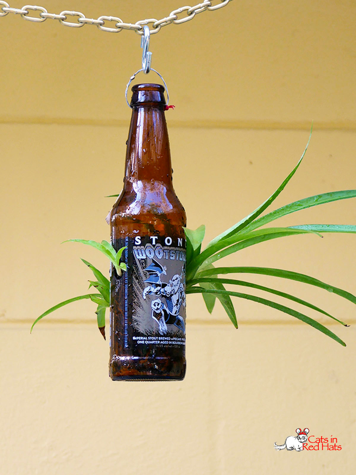 Jelisco Tequilla bottle with holes in sides for plants